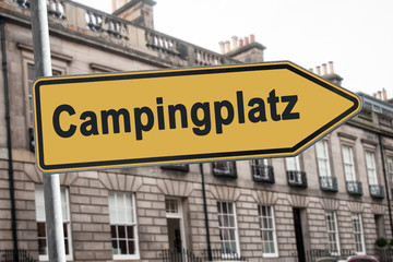 Obraz premium Schild 238 - Campingplatz