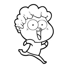 excited man cartoon