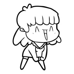 cartoon woman