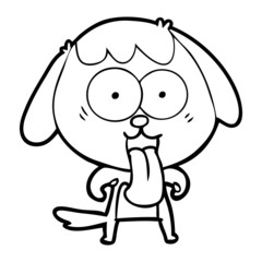 Obraz premium cute cartoon dog