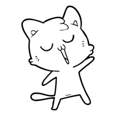 cartoon cat singing
