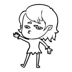 cartoon vampire girl