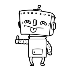 cartoon robot