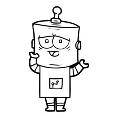 cartoon robot