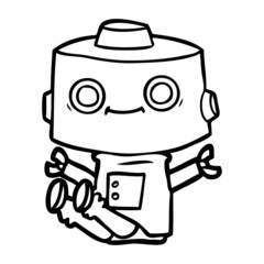 cartoon robot