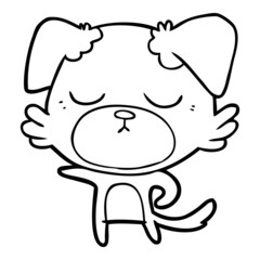 cute cartoon dog