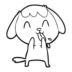 cute cartoon dog
