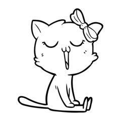 Fototapeta premium cartoon cat