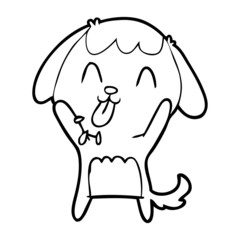 cute cartoon dog