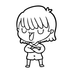 cartoon woman