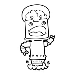 cartoon robot