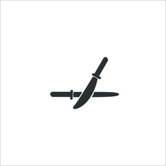 Knife icon.  Illustration