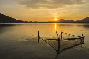 Evening Beauty at Khao Tao Reservoir, Thailand