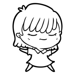 cartoon woman