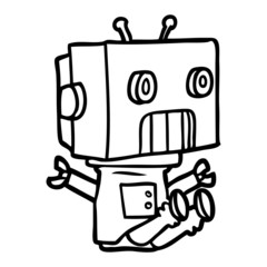 cartoon robot