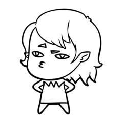 cartoon vampire girl