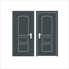 Door icon.  illustration