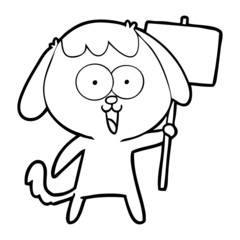cute cartoon dog