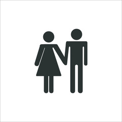 man and woman icon