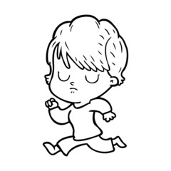 cartoon woman