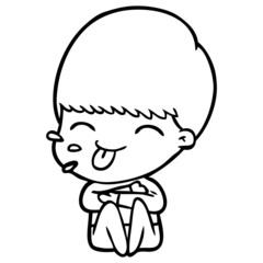 cartoon rude man