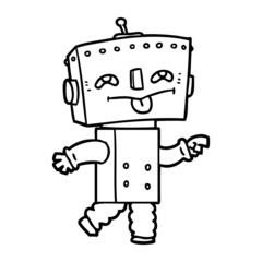 cartoon robot