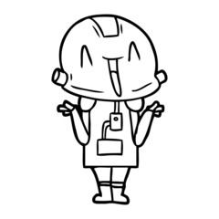 cartoon robot