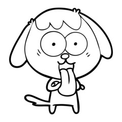 cute cartoon dog