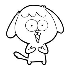 cute cartoon dog
