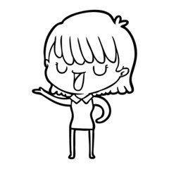 cartoon woman
