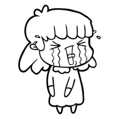 cartoon woman