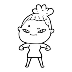 cartoon woman