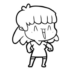 cartoon woman