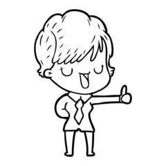 cartoon woman talking