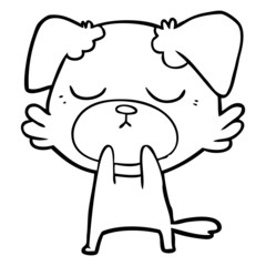 cute cartoon dog