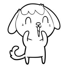 cute cartoon dog