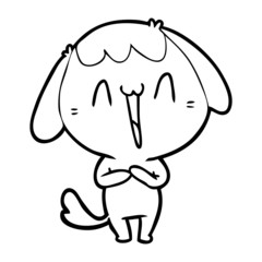 cute cartoon dog