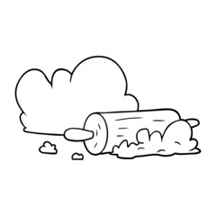 cartoon rolling pin and dough