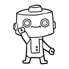 cartoon robot