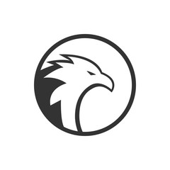 Circle eagle logo concept