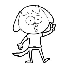 cute cartoon dog