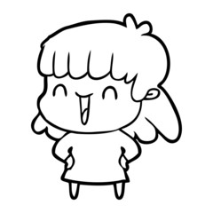 cartoon woman