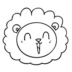 cartoon lion face