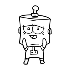 cartoon robot