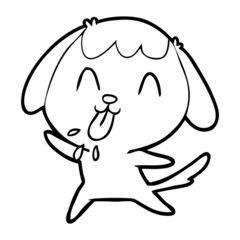 cute cartoon dog