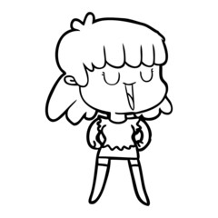 cartoon woman