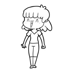 cartoon woman