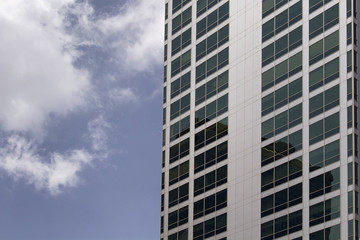 Fototapeta na wymiar View of modern building.