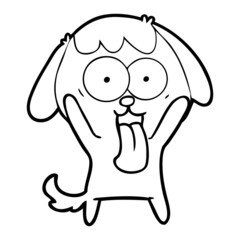 cute cartoon dog