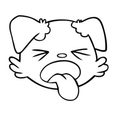cartoon dog face